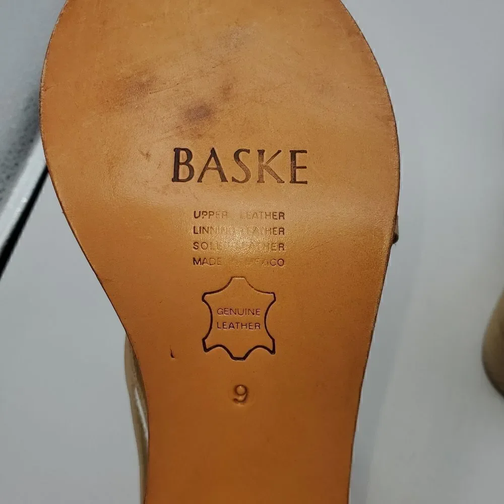 Baske California Hermosa Cross Strap Block Heel Sandal Size 9